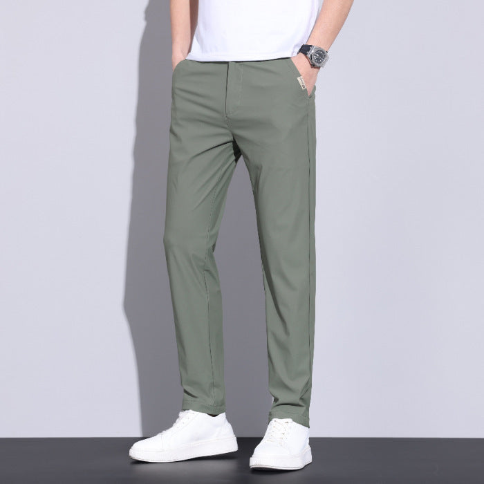 Elegante Businesshose für Herren in Bleistiftform, perfekt für das Büro. Schmal geschnitten.
