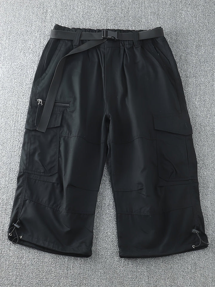 Herren Cargo Shorts extra lang, bequeme Freizeithose für Sommer & Outdoor-Einsatz.