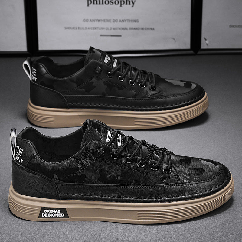 Moderne schwarze Herren Slip-On Sneaker, stylisch, leicht & robust, perfekt für Alltag.
