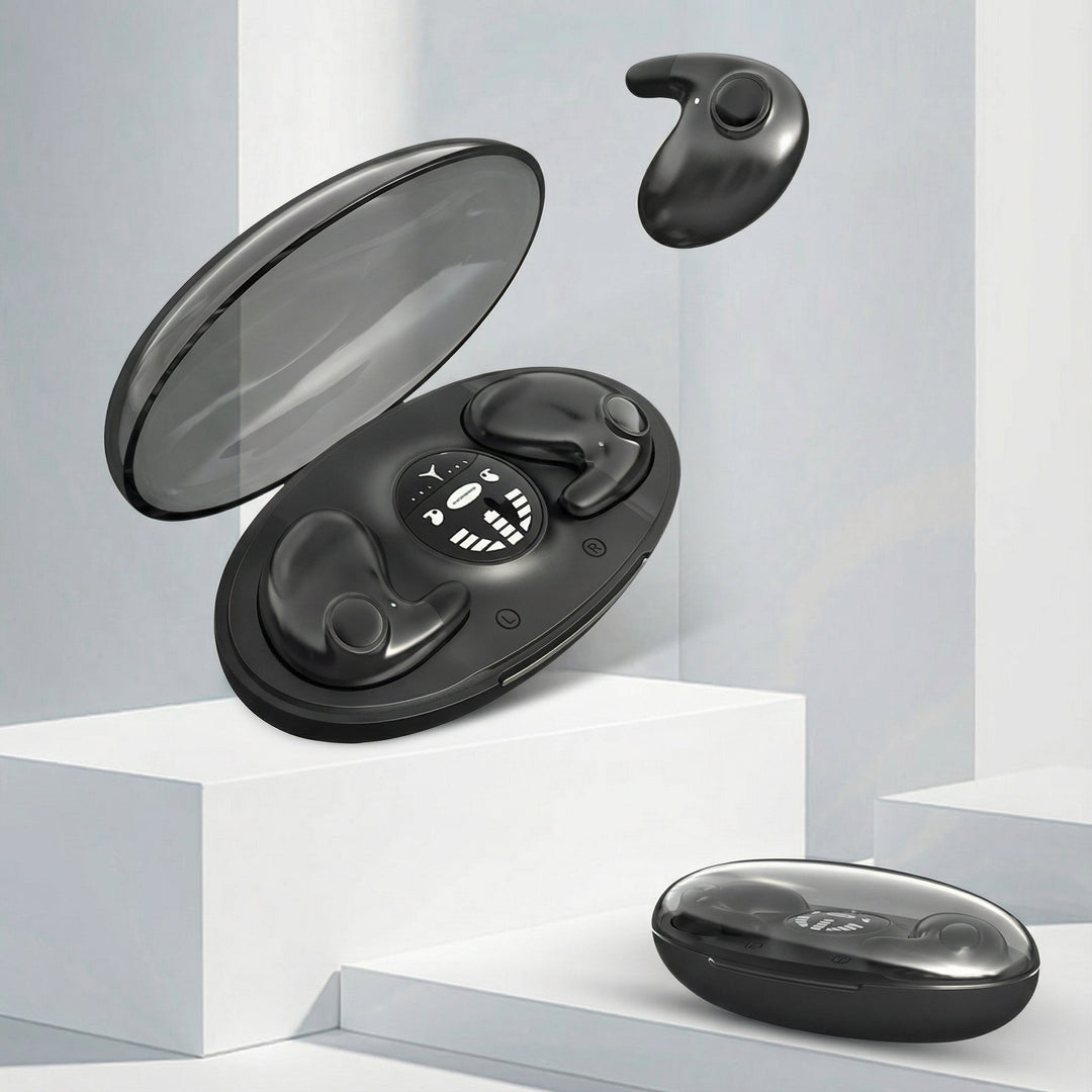 Leichte kabellose Schlafkopfhörer mit Bluetooth 5.3 Technologie für stabilen Audio-Genuss.