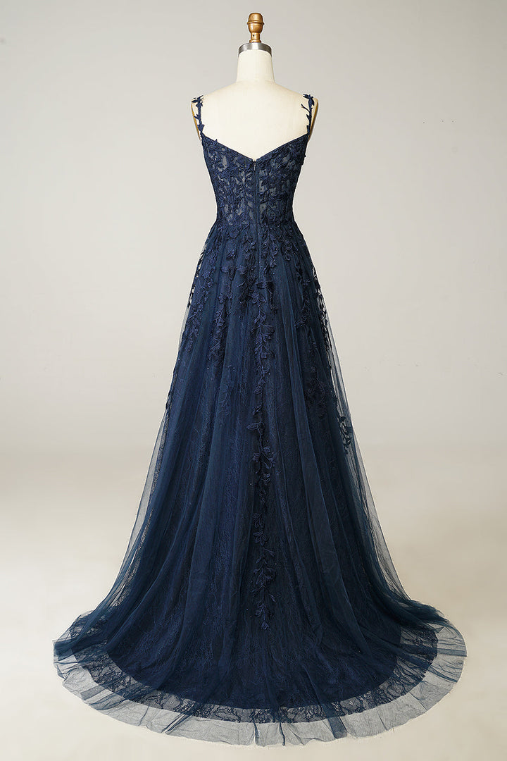 Stilvolles Damen Abendkleid in A-Linie, ideal für Gala, Ball oder Hochzeit. Langes, elegantes Festkleid.