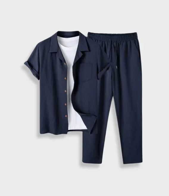 Vielseitiges Herren Sommerhemd, ideal für stilvolle Freizeit, Alltag & Urlaub. Bietet Komfort & modernen Look.
