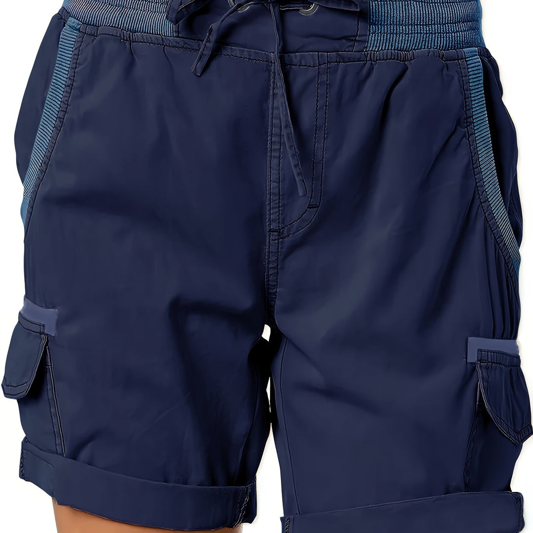 Damen Shorts mit Kordelzug, robustem Cargo-Stoff und bequemer Passform.