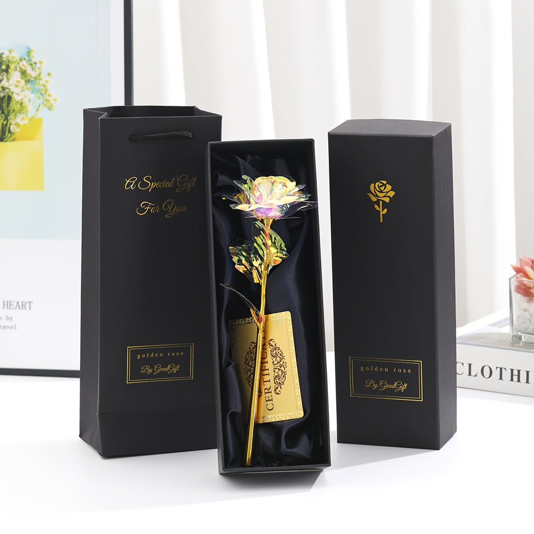 Ewige Kunstrose im Luxus-Set für Damen, ein stilvolles Muttertagsgeschenk oder Geburtstagspräsent.