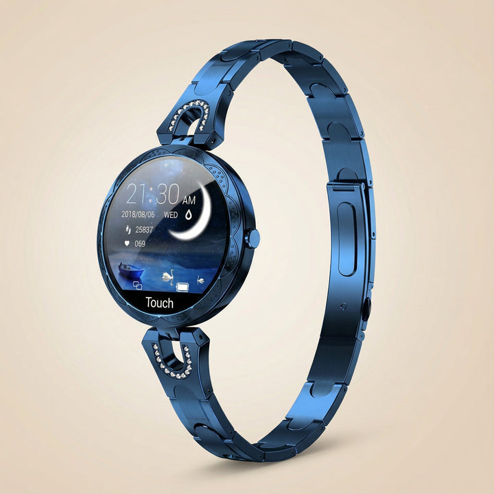 Moderne Damen Smartwatch mit Bluetooth für nahtlose Konnektivität im täglichen Gebrauch.
