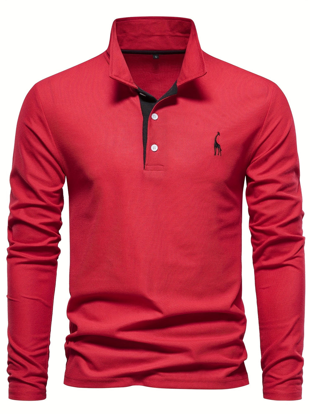 Bequemes Herren Langarm Polohemd in klassischem Design, perfekt für Herbstmode und entspannte Freizeit-Looks.