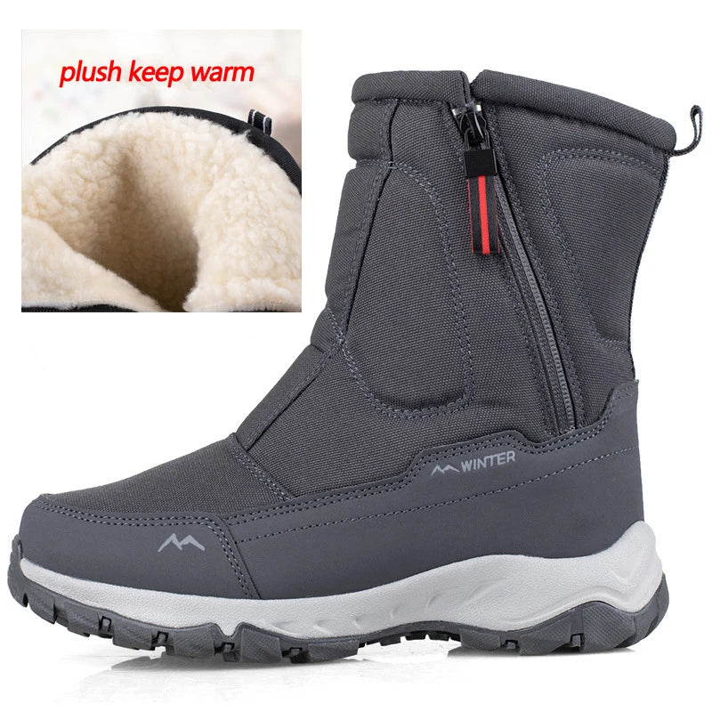 Stylische Herren-Winterstiefel, wasserdicht & warm, ideal für Schnee & Outdoor-Aktivitäten. Komfortabler Kälteschutz.
