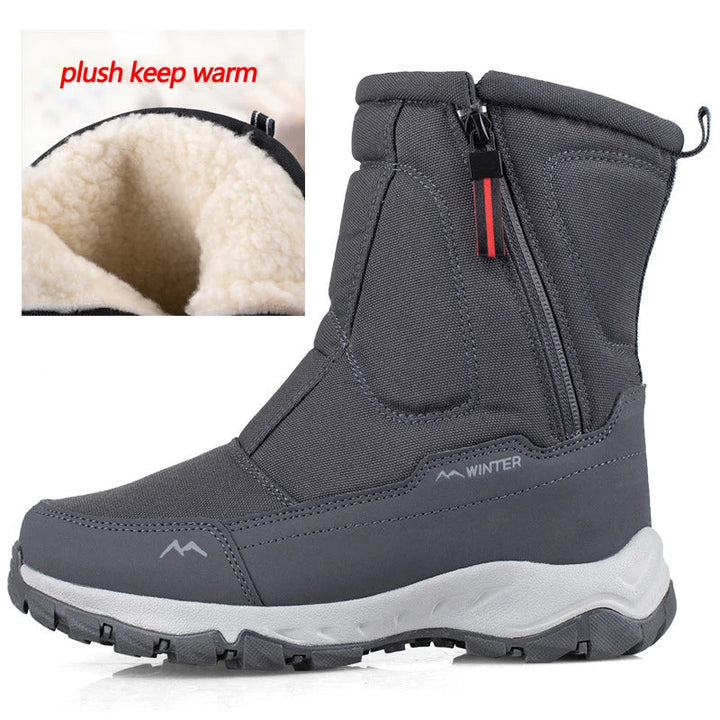 Stylische Herren-Winterstiefel, wasserdicht & warm, ideal für Schnee & Outdoor-Aktivitäten. Komfortabler Kälteschutz.