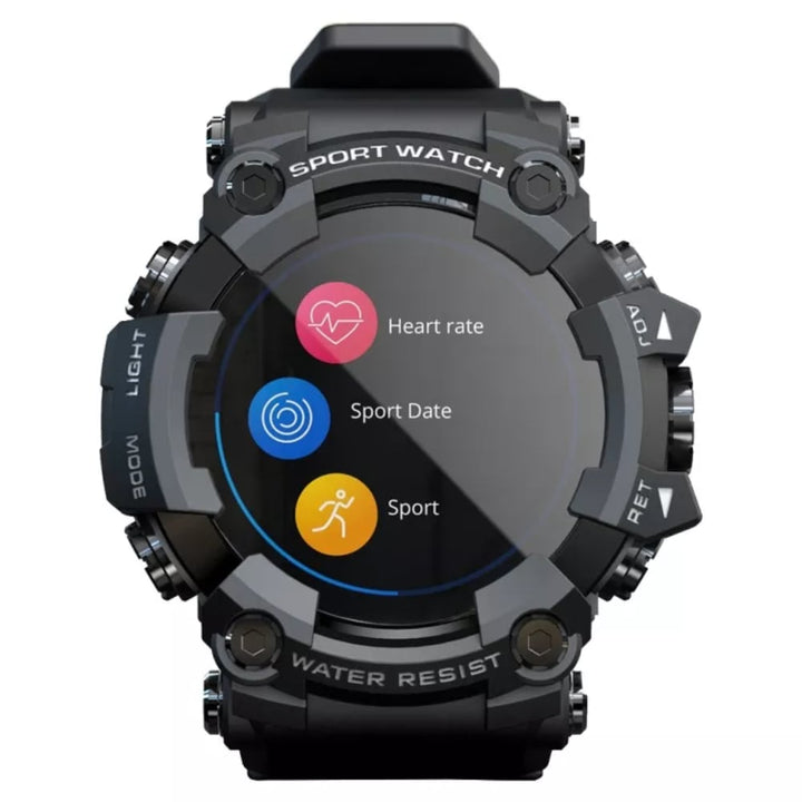 Moderne Bluetooth Smartwatch mit Touch Display, GPS & Aktivitätstracker. Präzise Daten für dein Outdoor-Training.