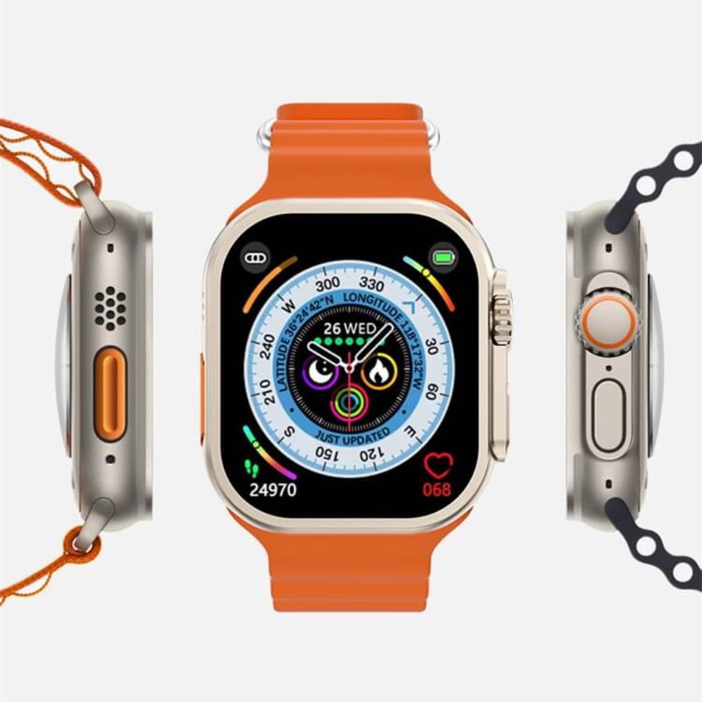 Unisex Smartwatch S8 Ultra 49mm, wasserdicht mit Fitness-Tracker & Gesundheitsmonitor. Moderne Digitaluhr.