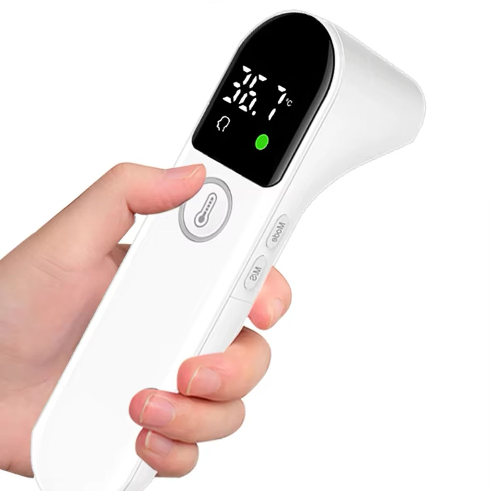 Kontaktloses Fieberthermometer mit Farbdisplay für präzise Temperaturmessung und schnelle Ergebnisse.