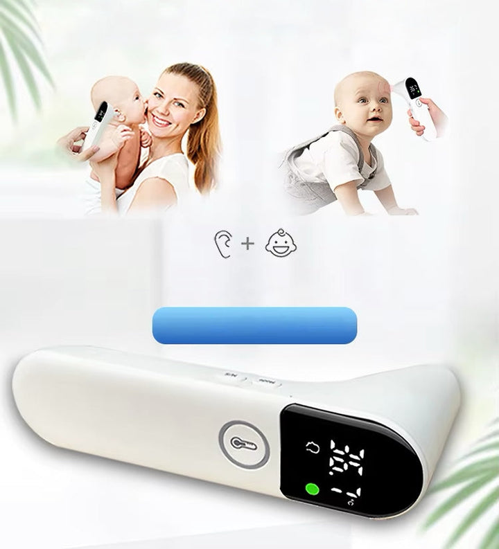 Digitales Fieberthermometer mit hellem Farbdisplay und einfacher Bedienung zur präzisen Temperaturmessung.