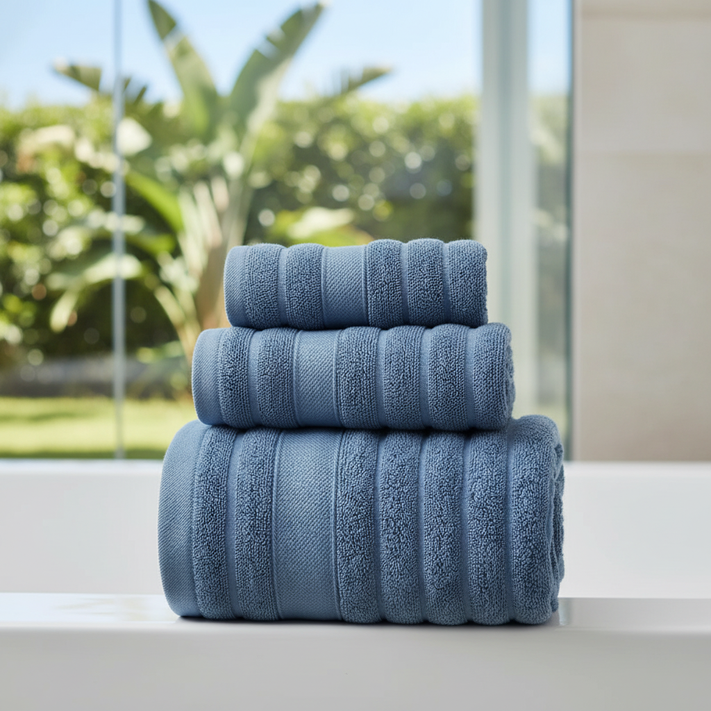 Weiches, saugfähiges CottonDream Handtuchset aus 100% Baumwolle für Badezimmer.