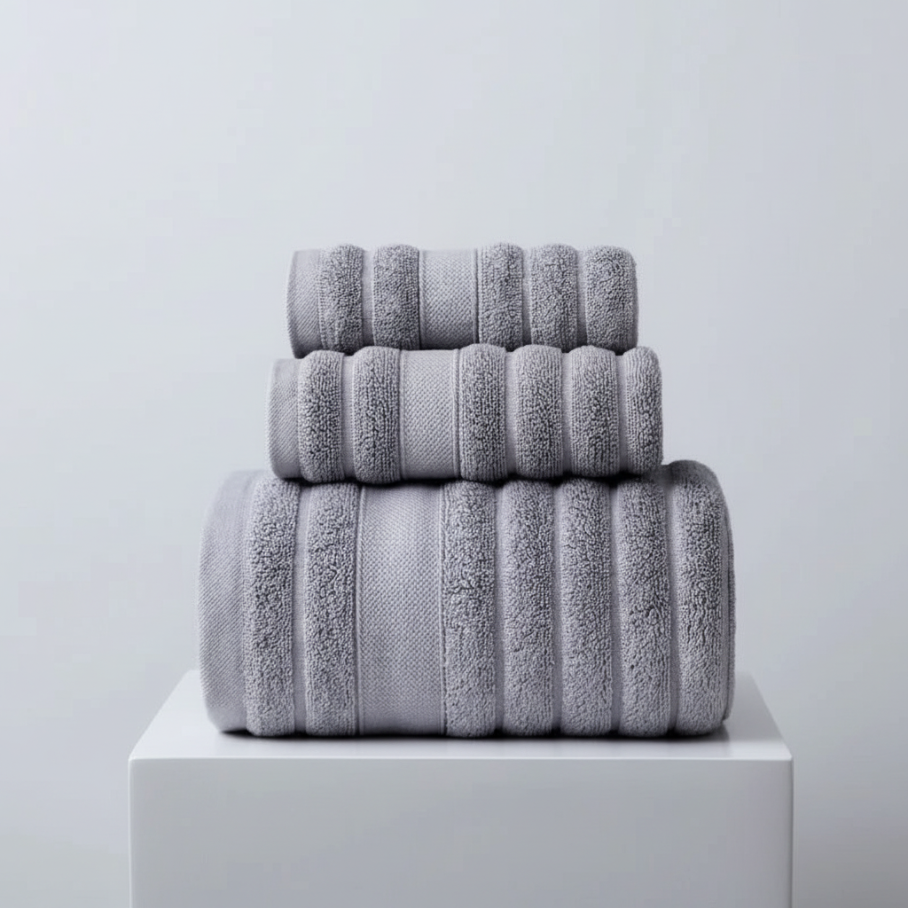 CottonDream Baumwoll-Handtuchset, hochwertige Badtextilien aus 100% Baumwolle, weich und saugfähig.