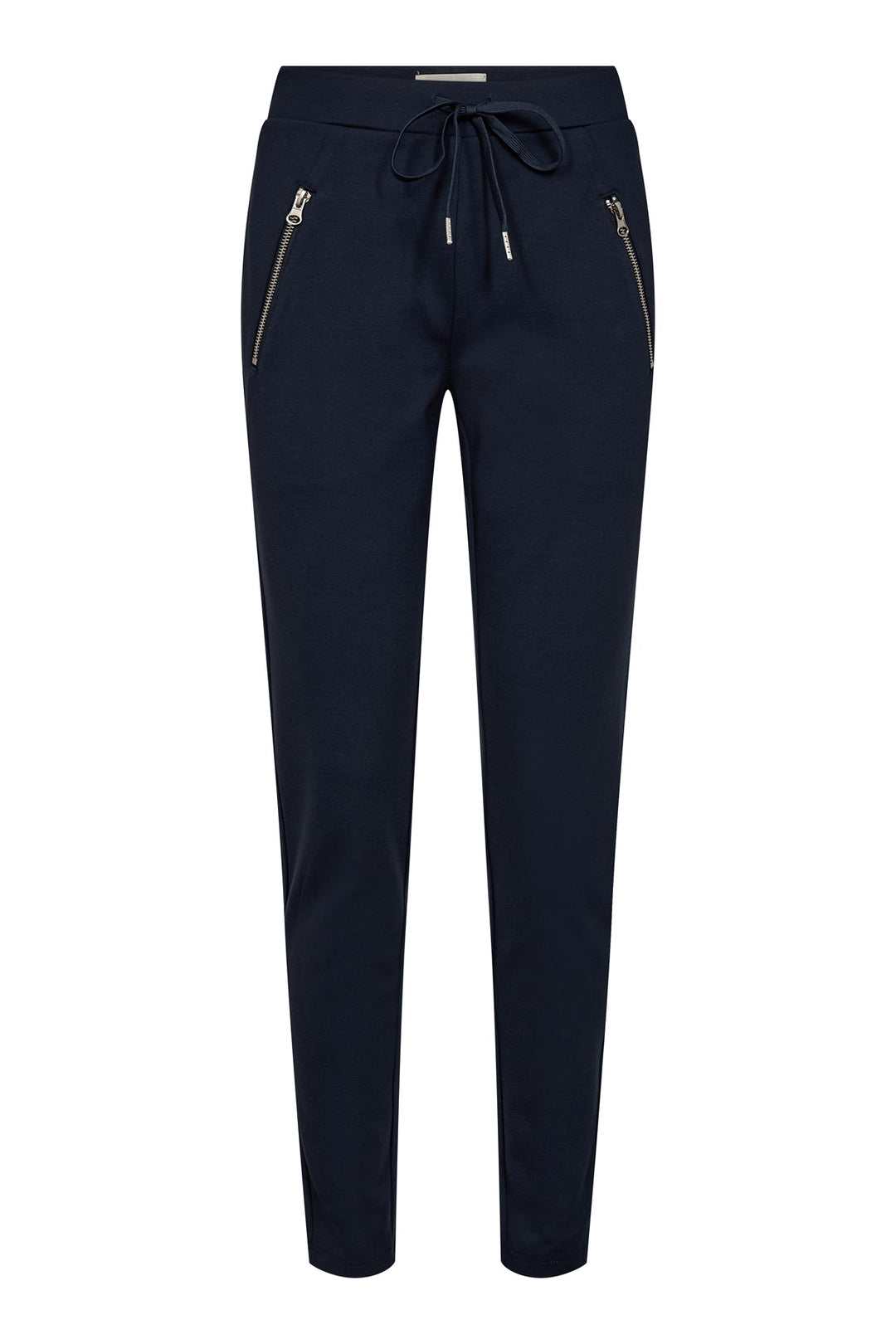 Bequeme Damen Freizeithose mit Elastikbund, geradem Bein und praktischen Taschen für den Alltag.