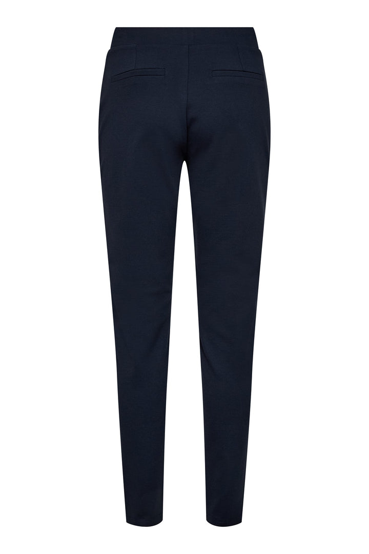 Damen Freizeithose: Elastikbund, gerades Bein, Seitentaschen, Gesäßtaschen. Modern & bequem.