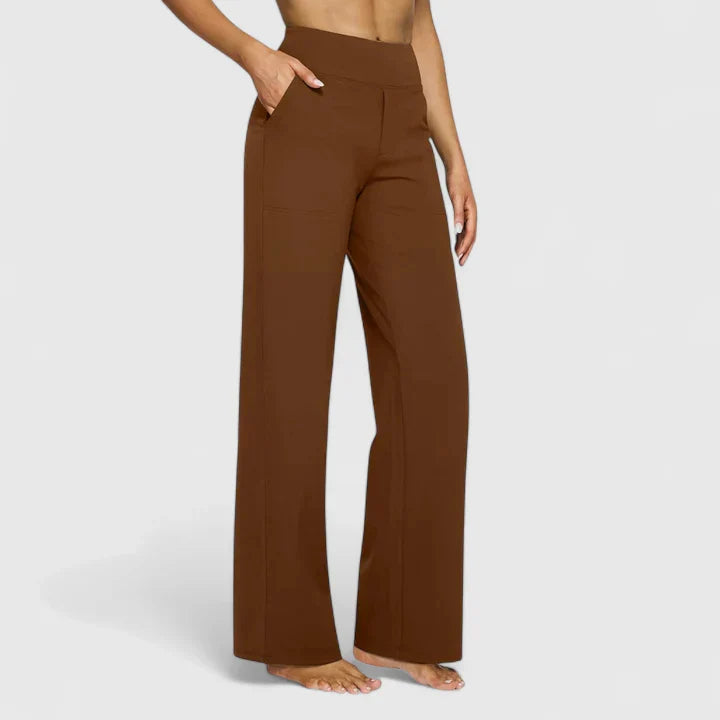 Damen Nadine Hose: Eleganter, weiter Schnitt kombiniert mit Stretchbund für ultimativen Tragekomfort & Stil.