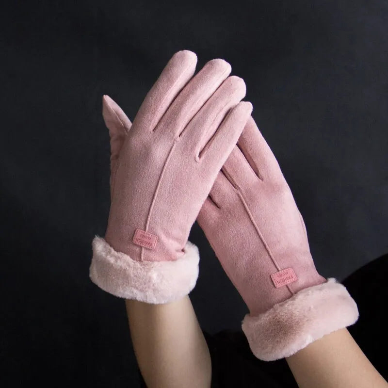 Langlebige, warme Damenhandschuhe, elegant und touchscreen-fähig, schützt vor Winterkälte.
