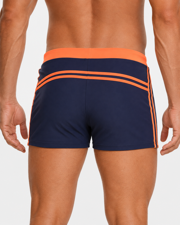 Stylische, kurze Strandshorts für Männer, ideal für Sport und Freizeit am Wasser. Perfekte Sommermode.