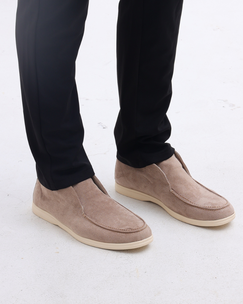 Klassische Herren Slipper aus Glattleder; zeitlose Loafer für Business, Freizeit, Frühling & Sommer.