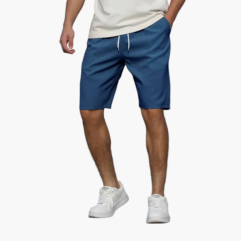 Moderne Herren Sommer Shorts mit Kordelzug. Ideal für entspannte Tage, Sport und als Freizeithose.