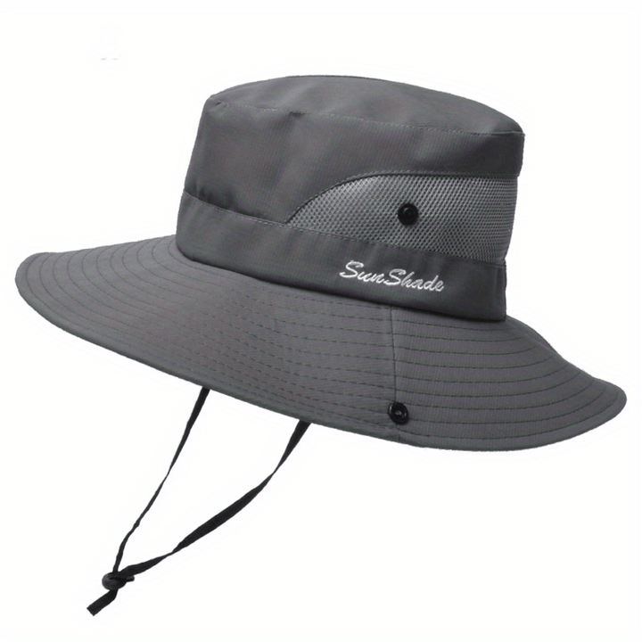 Hochwertiger faltbarer Damenhut mit UV-Schutz, breite Krempe, ideal für Sonne.