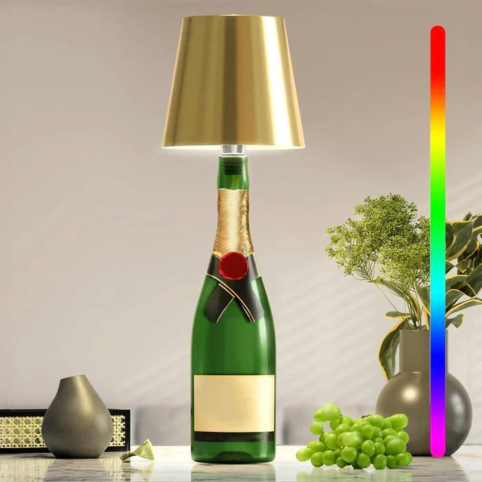 Elegante tragbare LED Lampe, dimmbar, Stimmungslicht für Innen- & Außenbereich.