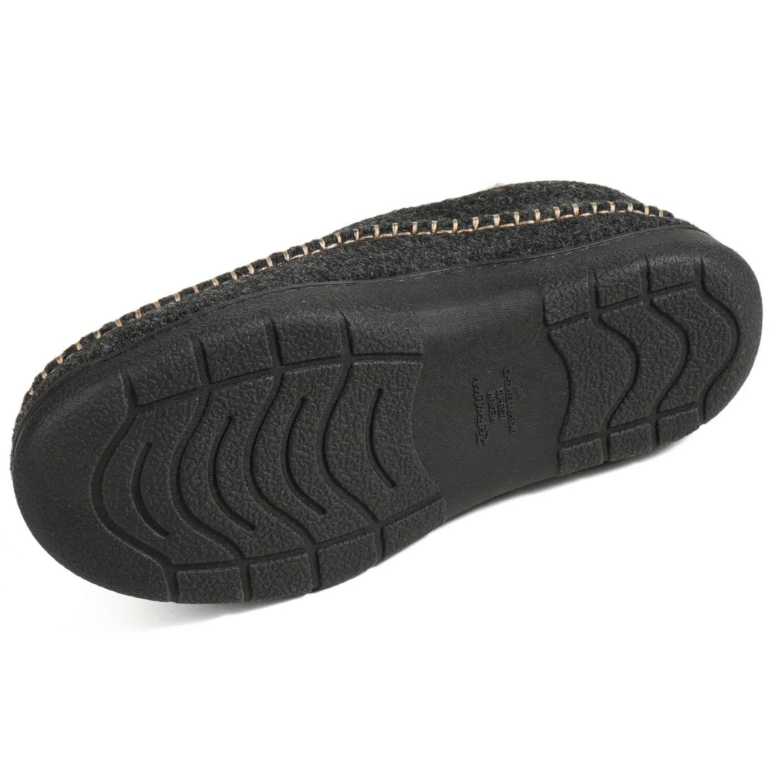 Herren Winter-Loafer: Warm, rutschfest, mit weiter Zehenbox & bequemem Plüschfutter für den Winter.