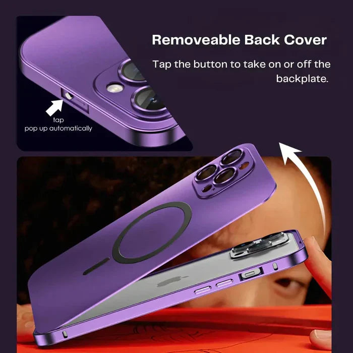 Edle MagCase Metall iPhone Hülle. Bietet schlanken MagSafe Schutz in modernem Design.