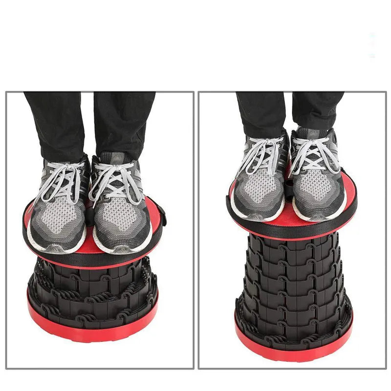 Klapphocker CompactGo wird schnell aufgebaut, leichter & tragbarer Begleiter für Camping, Garten & Reise.