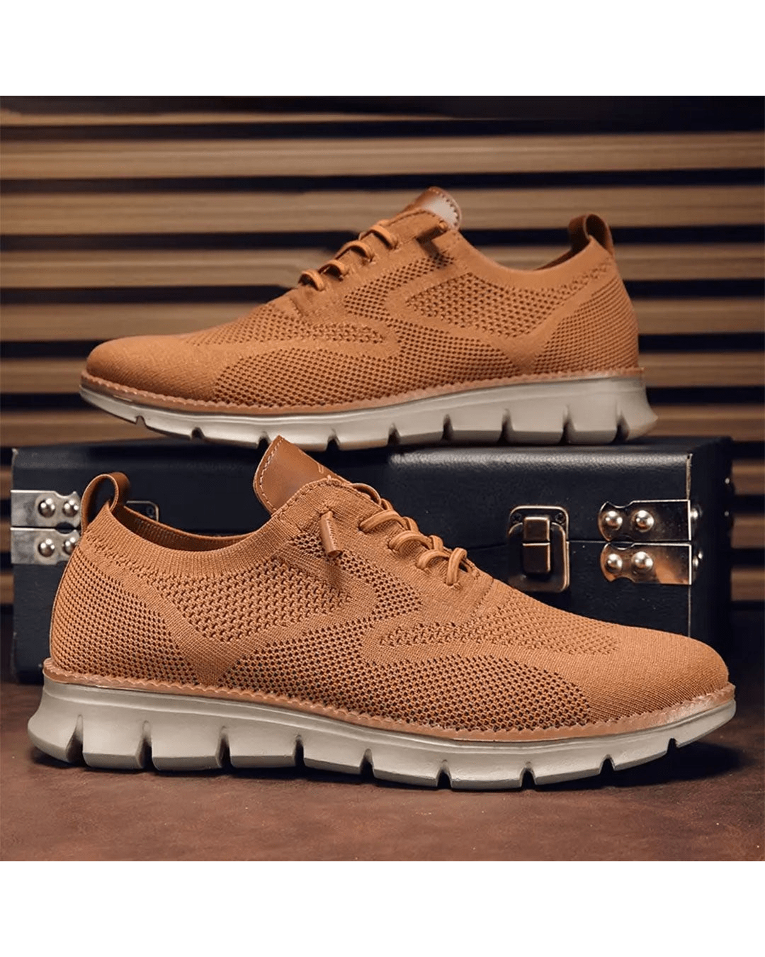 Orthopädische Herren Freizeitschuhe mit moderner Optik & hervorragender Dämpfung, sehr bequem.