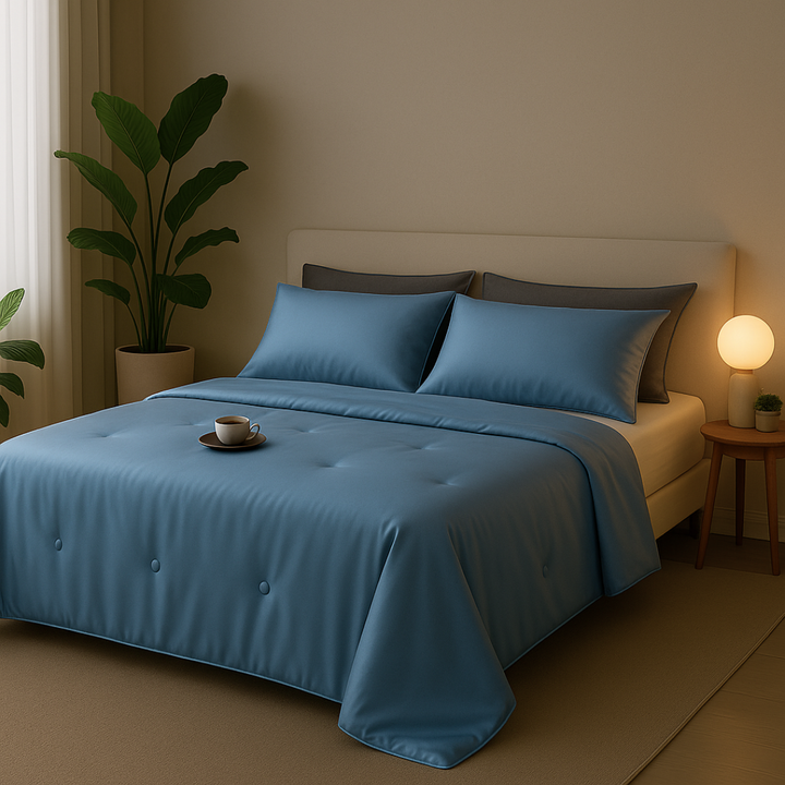 Unisex Kühlende Decke ChillComfort, die ultimative Bettware gegen heiße Nächte & Schwitzen.