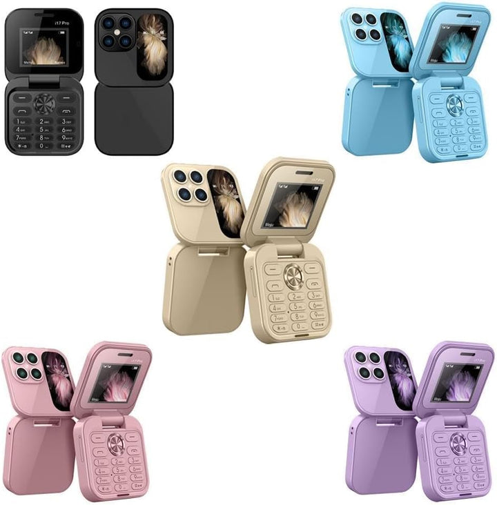 Klapp-Handy mit Kamera, Taschenlampe, Dual-SIM. Ideales Mobiltelefon als Seniorenhandy oder Reisebegleiter.
