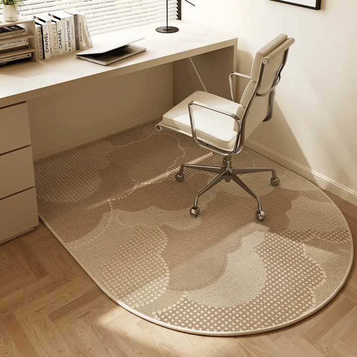 Rutschfeste Bürostuhlunterlage aus Velours, Bodenschutz für Homeoffice & Arbeitszimmer gegen Abnutzung.