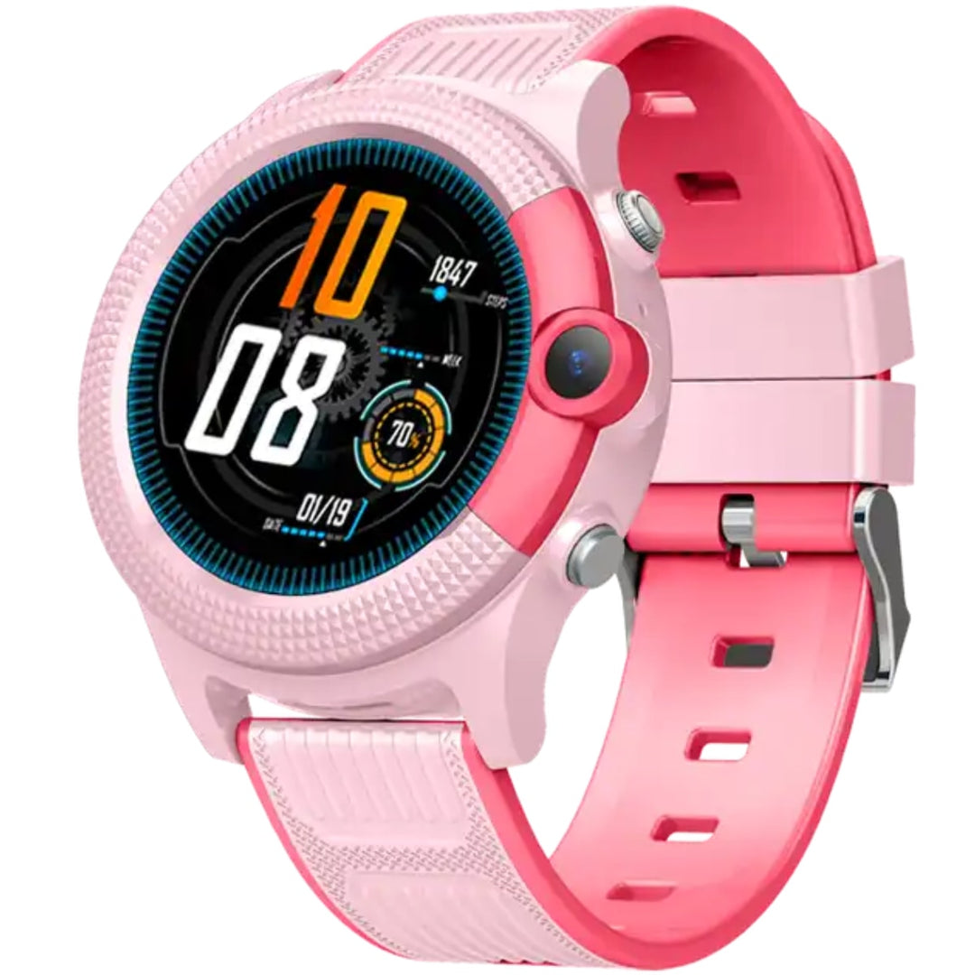 Die Kinder Smartwatch mit GPS, Kamera und SIM-Karte als Geschenk verpackt.