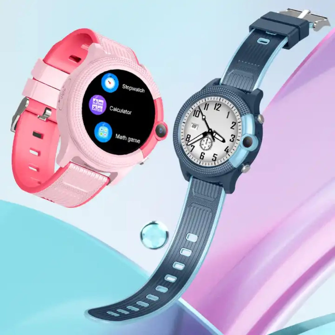 Kinderuhr mit integrierter Kamera, GPS-Funktion und SOS-Taste, ideal für kleine Abenteurer.