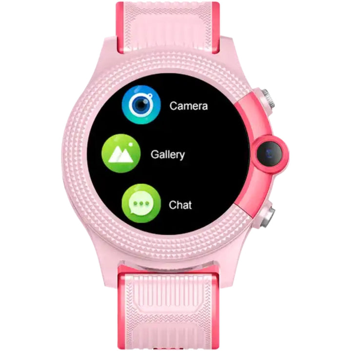 Rosa Kinder Smartwatch mit präziser GPS-Ortung und Telefonfunktion, ein tolles Geschenk.