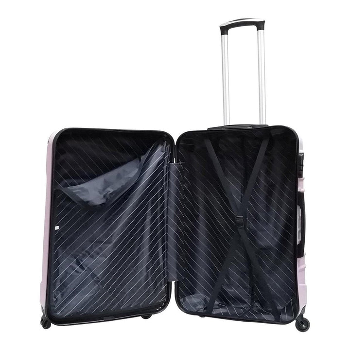 Elegantes dunkelblaues Hartschalen-Trolley-Set, 2-teilig, perfekt für stilvolles Reisen.