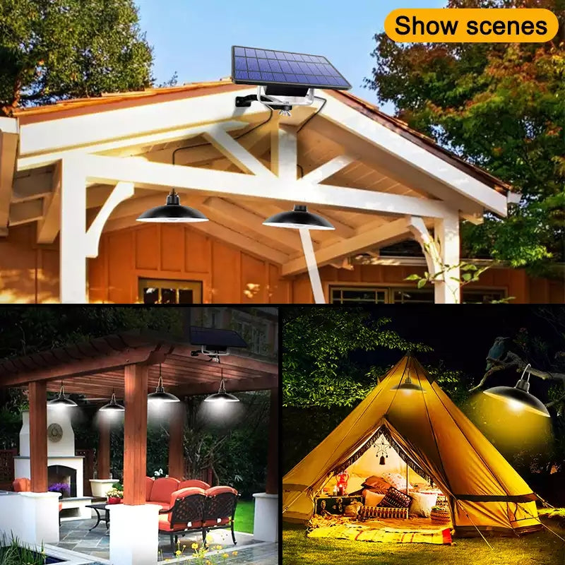 TwinRay Solar-LED-Notbeleuchtung, drahtlos & fernbedienbar, ideal für Garten, Camping oder Stromausfälle.