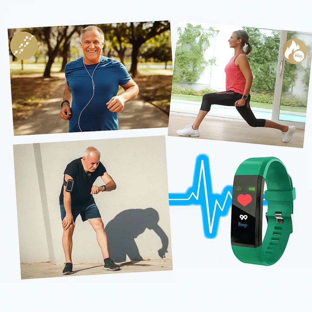 Senioren-Smartwatch überwacht Herzfrequenz & Sauerstoffsättigung. Gesundheitsüberwachung jederzeit.