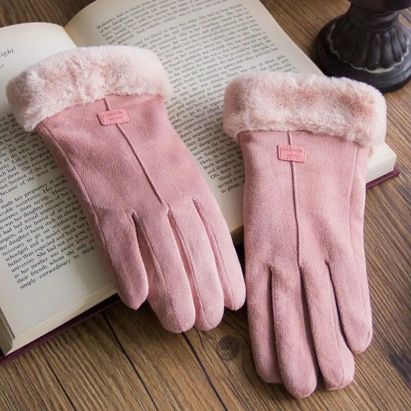 Stilvolle Damenhandschuhe, eine warme Geschenkidee für den Winter, elegant und touchscreen-tauglich.