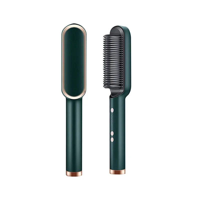 Elektrische Haarglättungsbürste für Damen: erzielt glänzende, glatte Frisuren mit Hitzeschutz für schöne Haare.