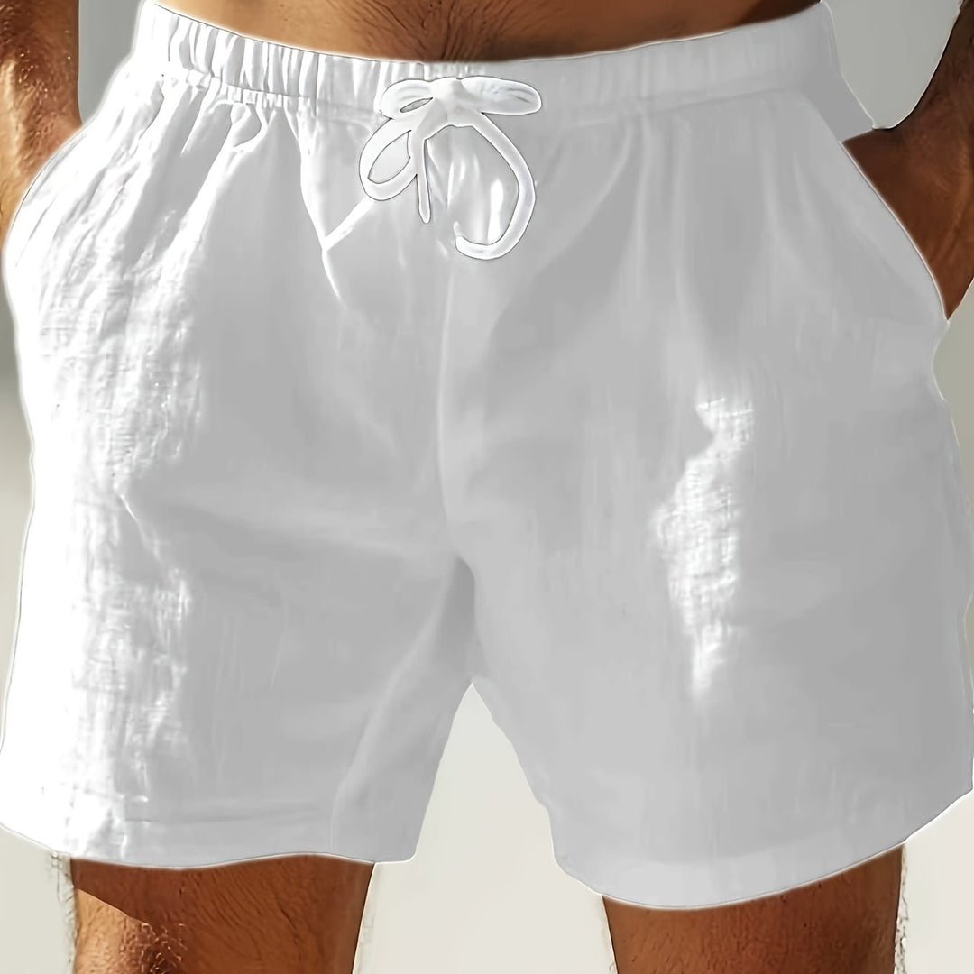 Sommerliche Herren Strandhose, schnelltrocknend & komfortabel, für Urlaub & Pool.