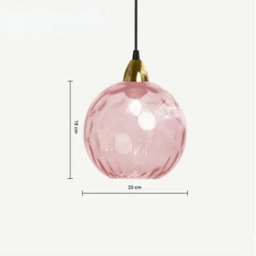 Moderne Hängeleuchte mit Glaskugel-Design. Stilvolle Pendellampe, E27 Fassung. Ideal als Wohnzimmerlampe.