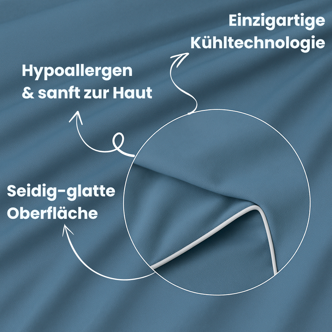 Schlafdecke unisex: Kühlende Eisseide für erholsamen Schlaf, Komfort & Trockenheit.