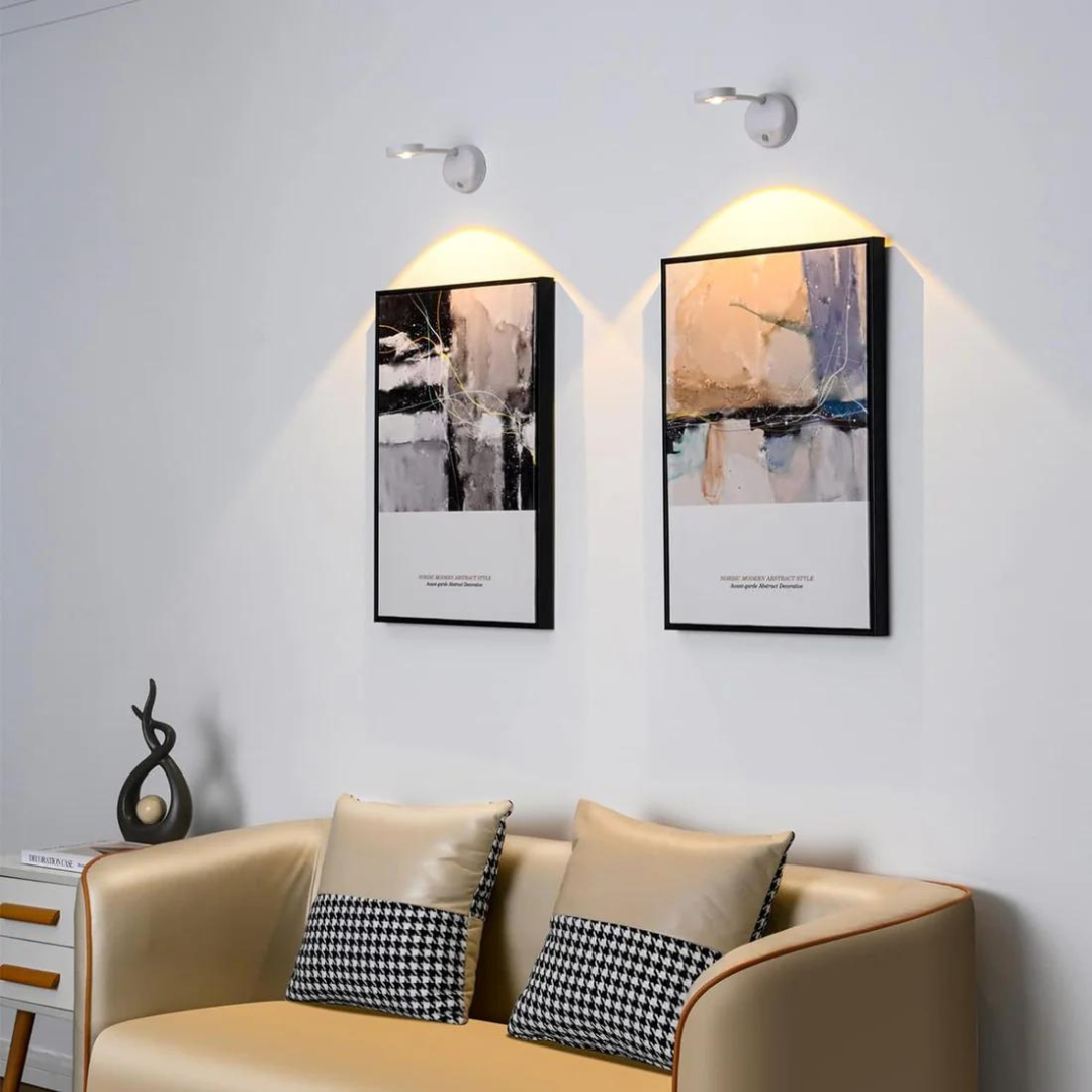 Smart Home LED-Strahler kabellos mit Bewegungssensor für einfache Montage und energiesparende Beleuchtung.