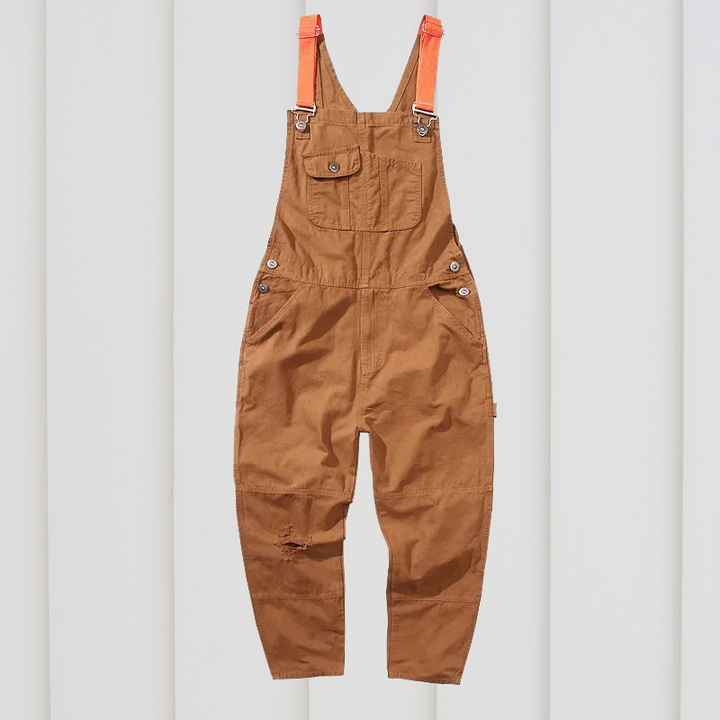 Bequeme Unisex Arbeits-Latzhose für Garten & Freizeit, praktisch mit verstellbaren Trägern und Seitentaschen.
