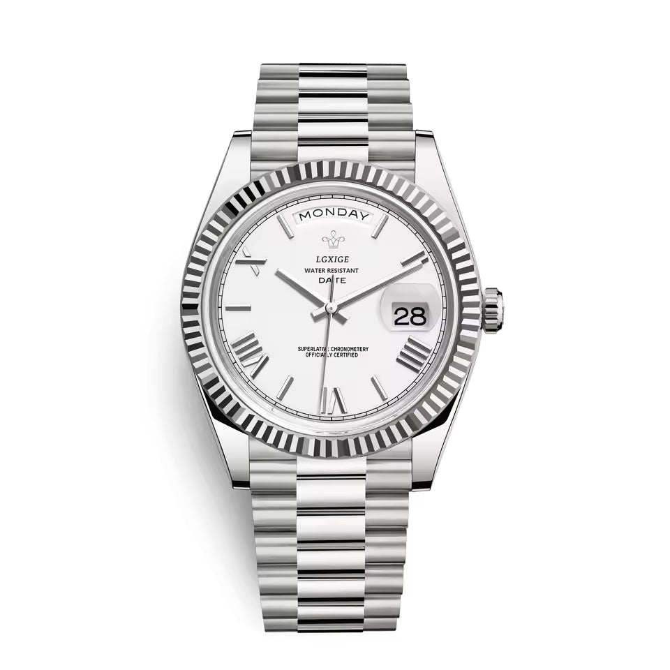 Herrenuhr kombiniert mit Anzughemd, unterstreicht den Business-Look, zeitlos und funktional für wichtige Termine.
