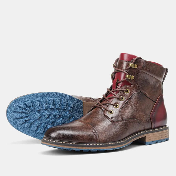 Elias Herren Schnürstiefeletten: braune, robuste & bequeme Casual Schuhe für Freizeit & urbanen Stil.