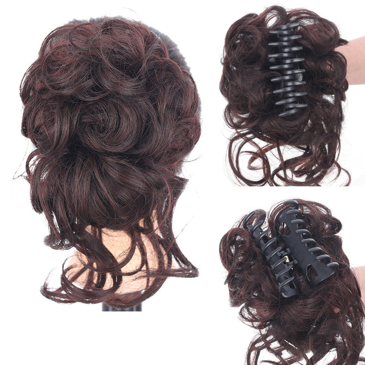 Realistische Kunsthaar Messy Bun Haarverlängerung für einen perfekten, natürlichen Dutt.